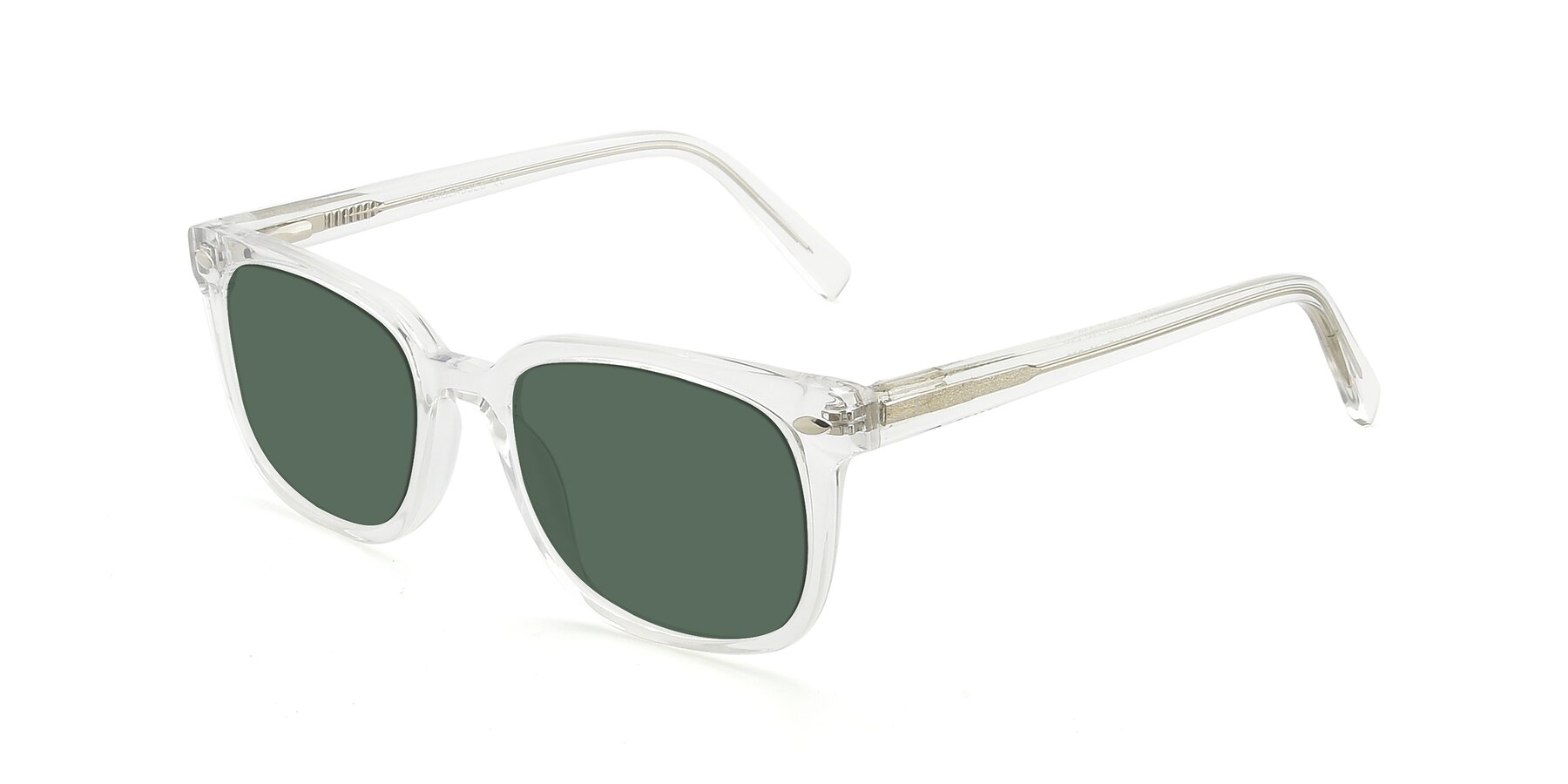 Angle of 17349 in Clear with Green Polarized Lenses