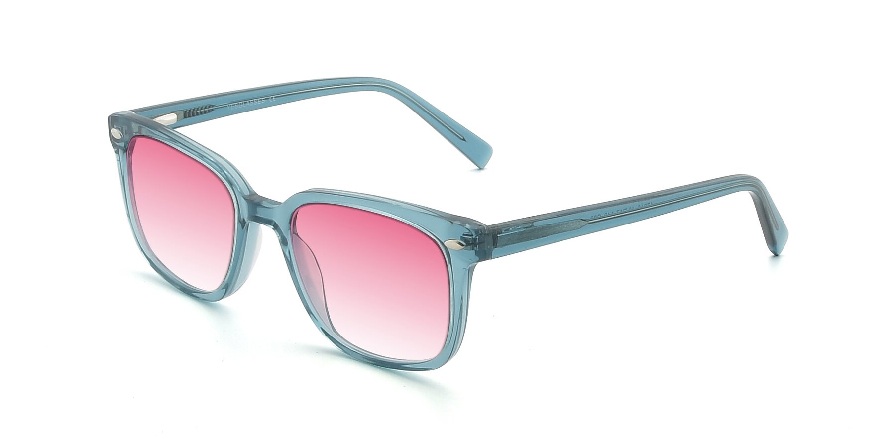 Angle of 17349 in Transparent Cyan with Pink Gradient Lenses