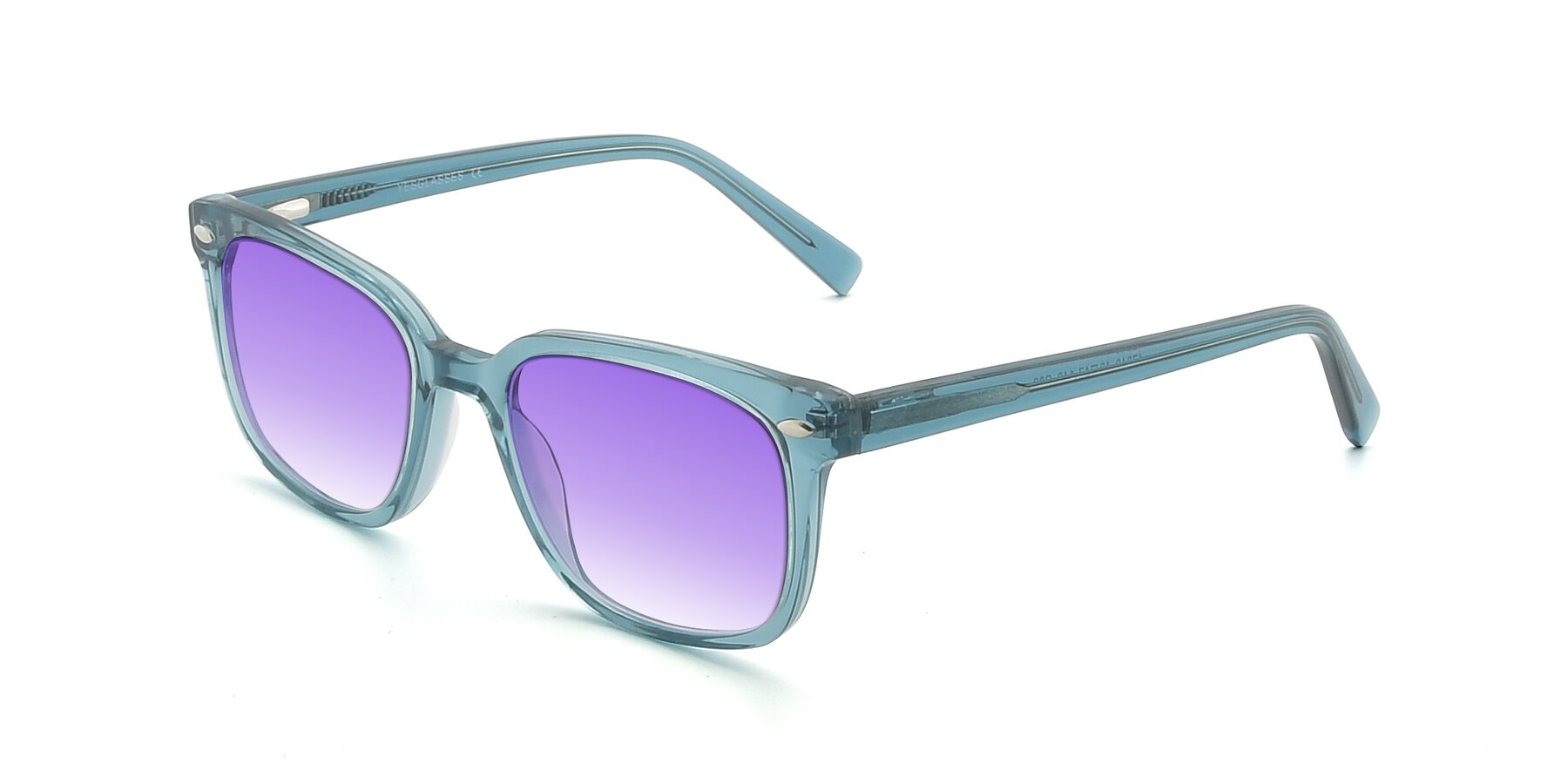 Angle of 17349 in Transparent Cyan with Purple Gradient Lenses