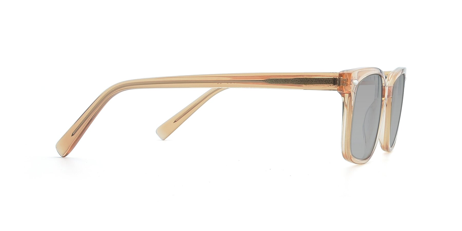 Side of 17349 in Transparent Caramel with Light Gray Tinted Lenses