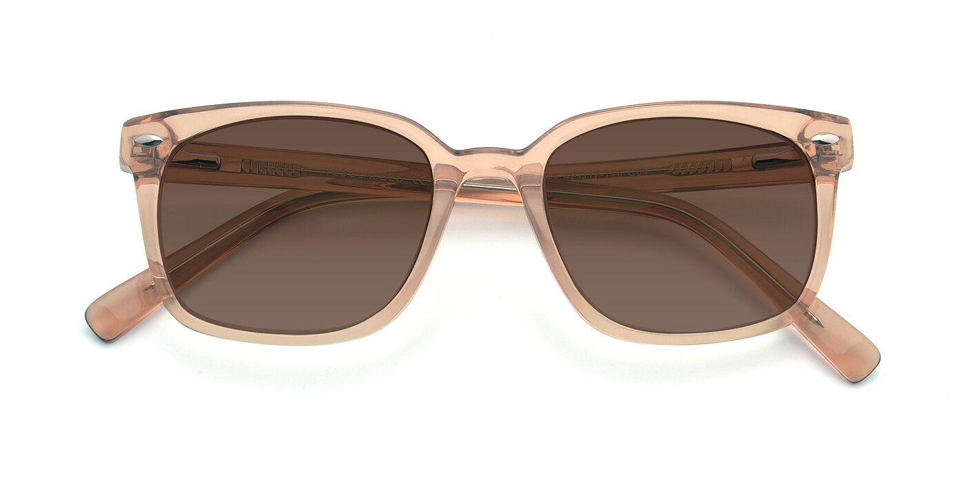 17349 - Transparent Caramel Tinted Sunglasses