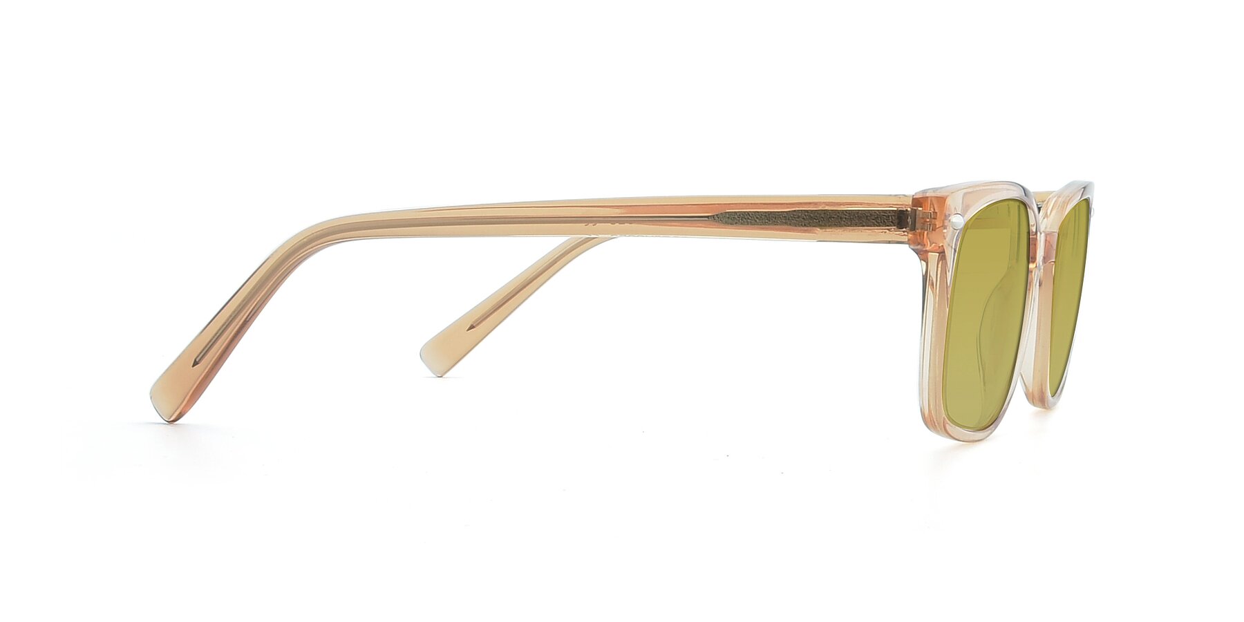 Side of 17349 in Transparent Caramel with Champagne Tinted Lenses