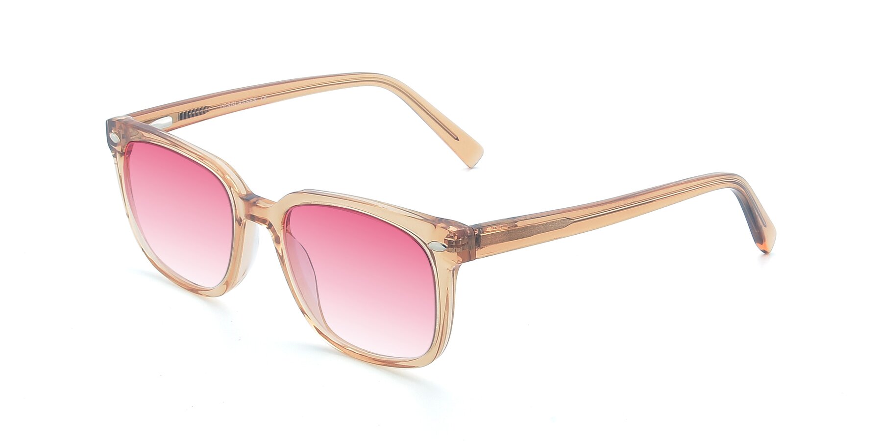 Angle of 17349 in Transparent Caramel with Pink Gradient Lenses