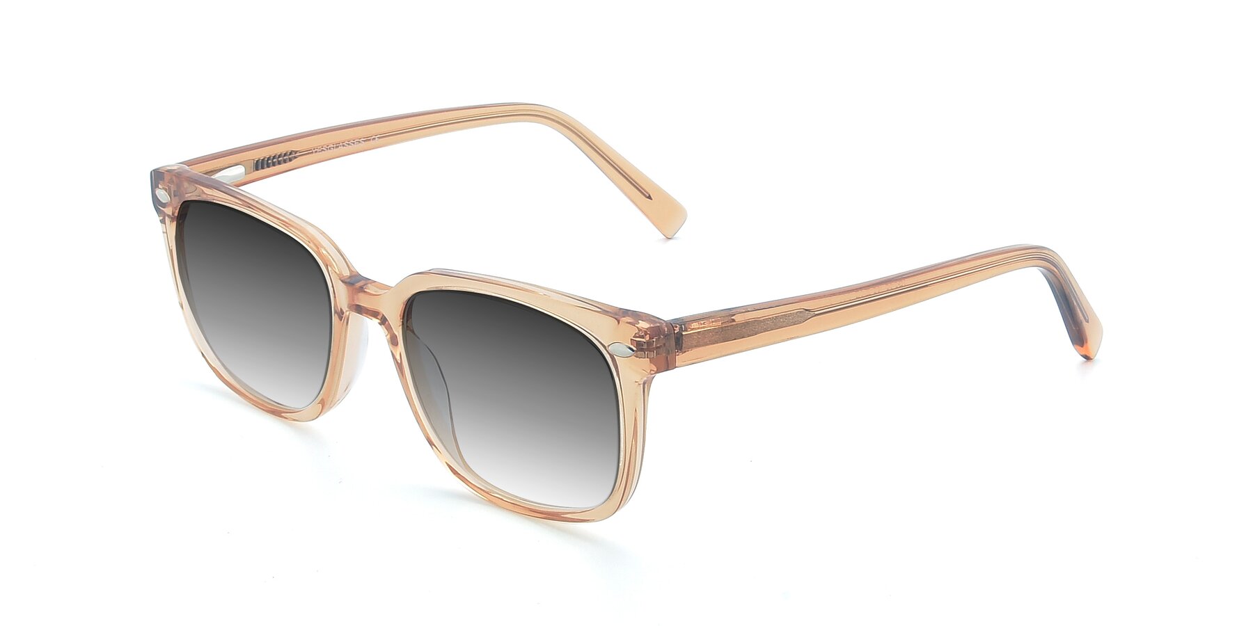 Angle of 17349 in Transparent Caramel with Gray Gradient Lenses