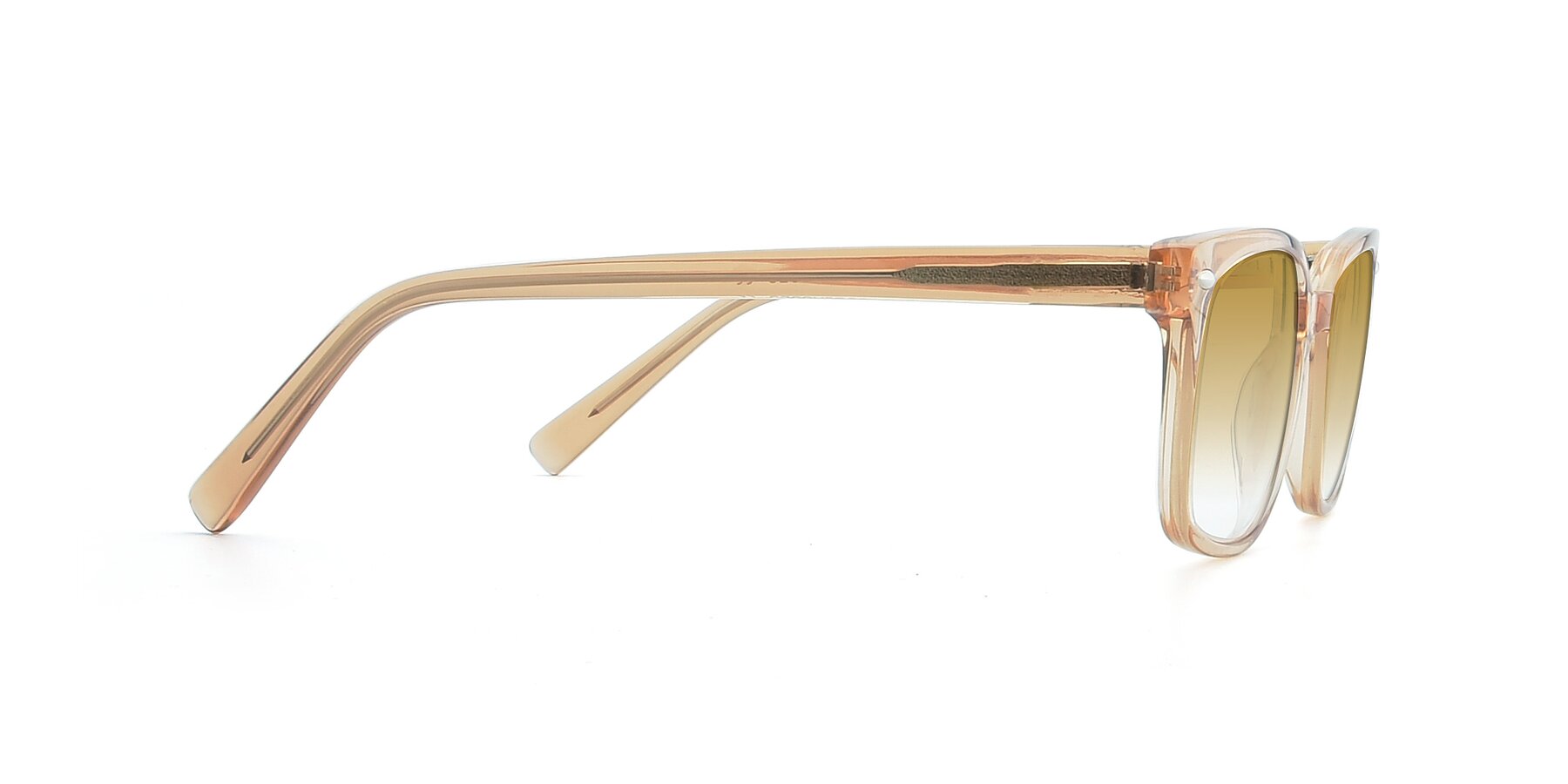 Side of 17349 in Transparent Caramel with Champagne Gradient Lenses