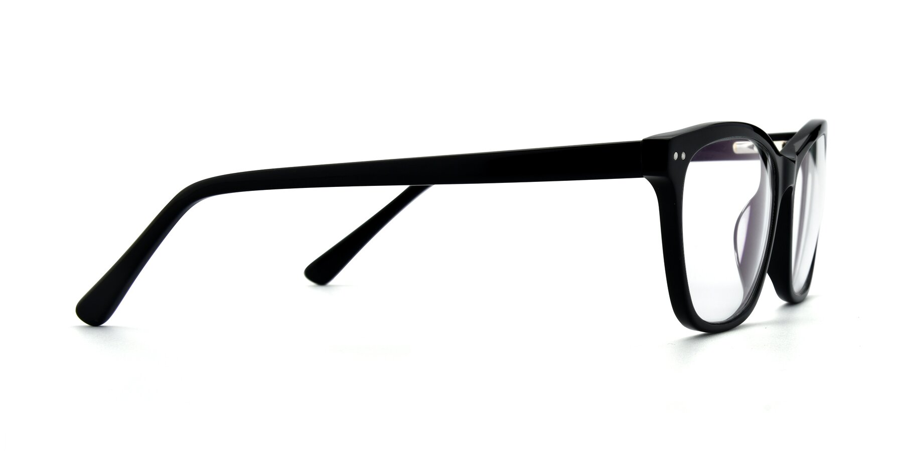 Side of 17350 in Black with Clear Reading Eyeglass Lenses