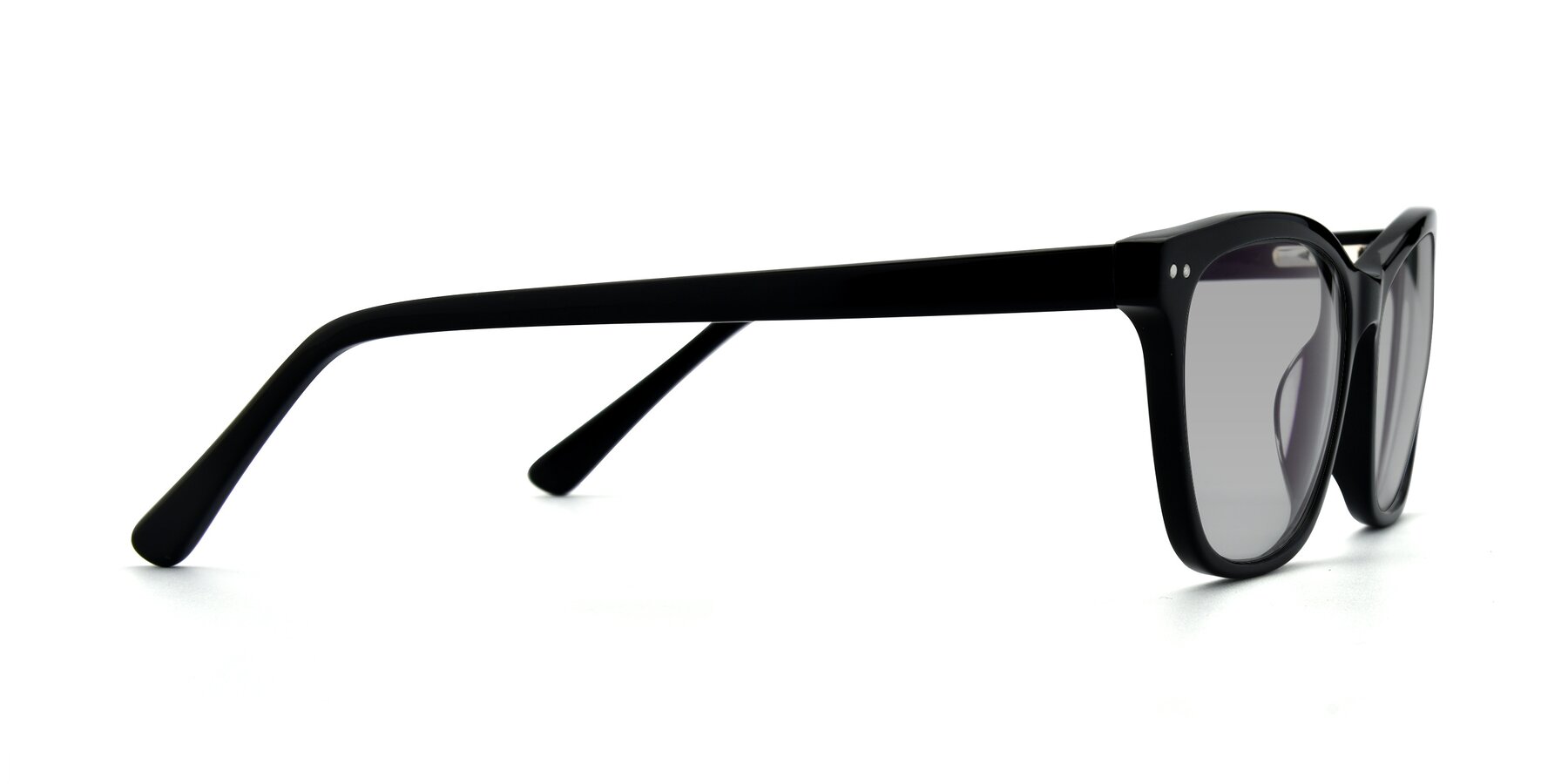 Side of 17350 in Black with Light Gray Tinted Lenses
