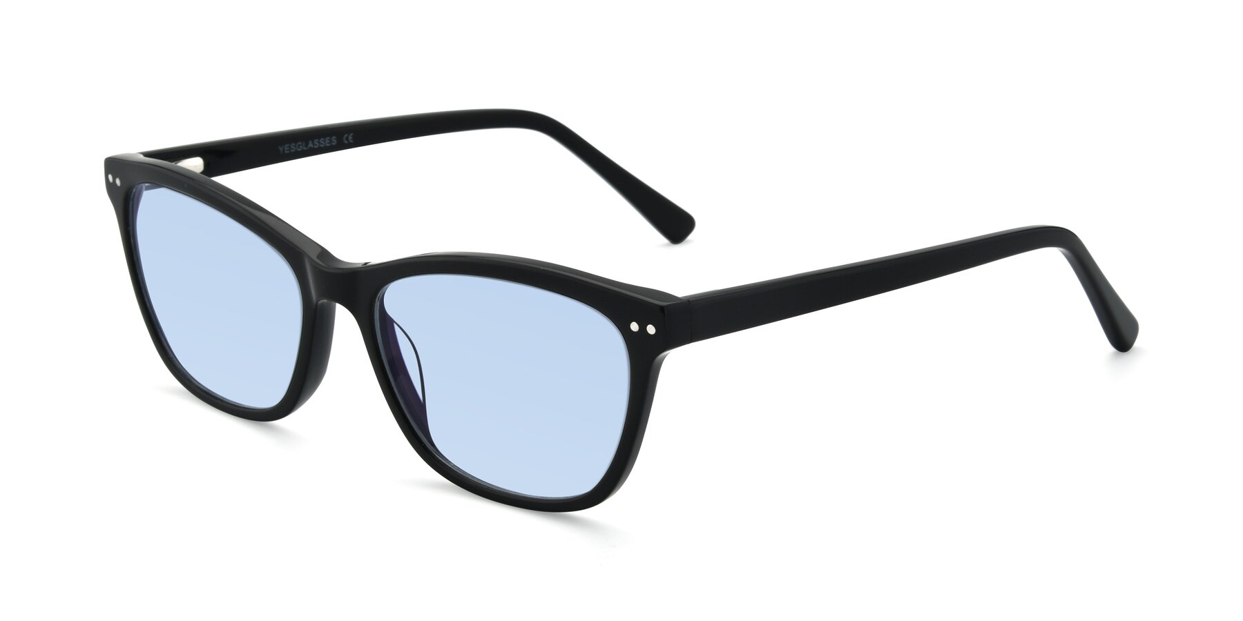 Angle of 17350 in Black with Light Blue Tinted Lenses