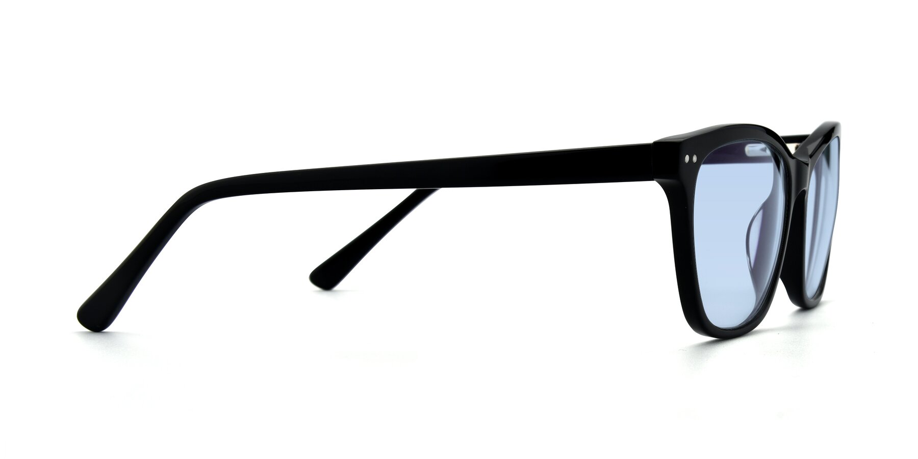 Side of 17350 in Black with Light Blue Tinted Lenses