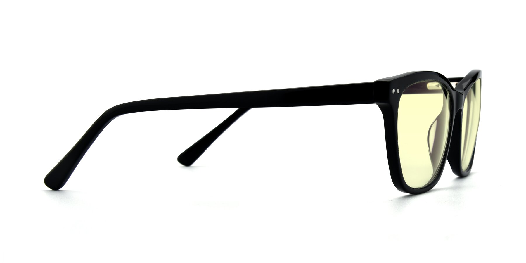 Side of 17350 in Black with Light Yellow Tinted Lenses
