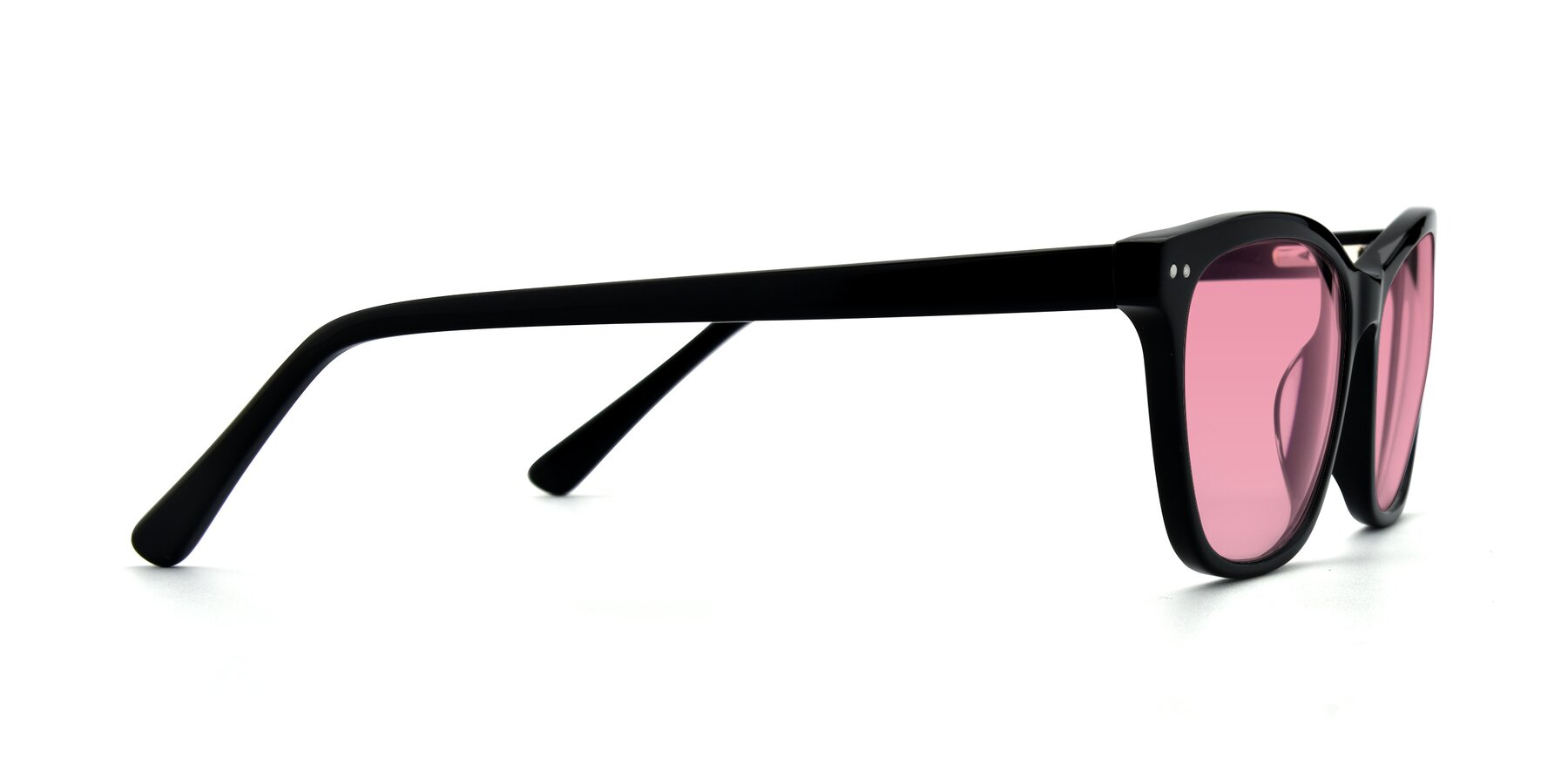 Side of 17350 in Black with Pink Tinted Lenses