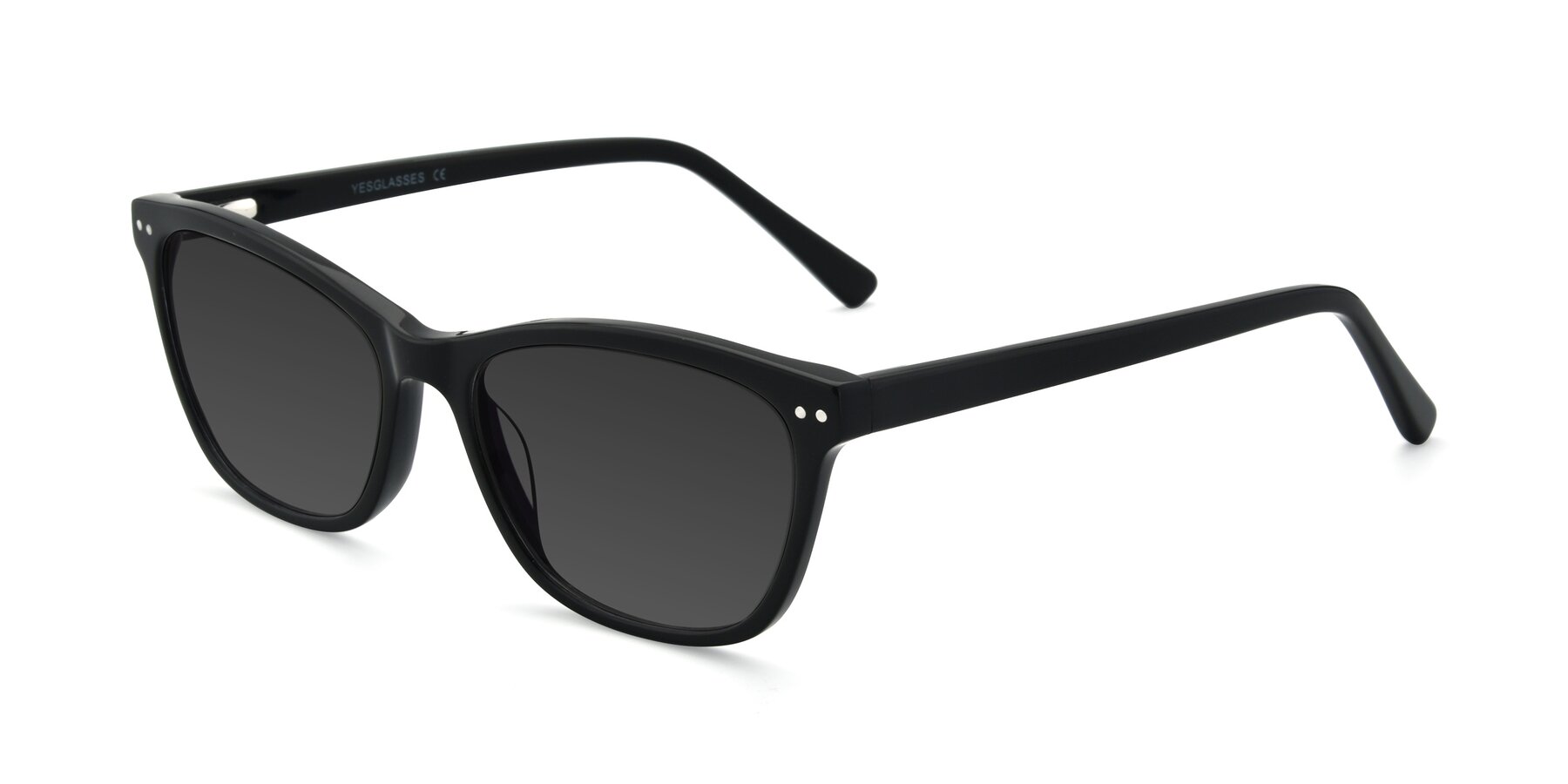 Angle of 17350 in Black with Gray Tinted Lenses