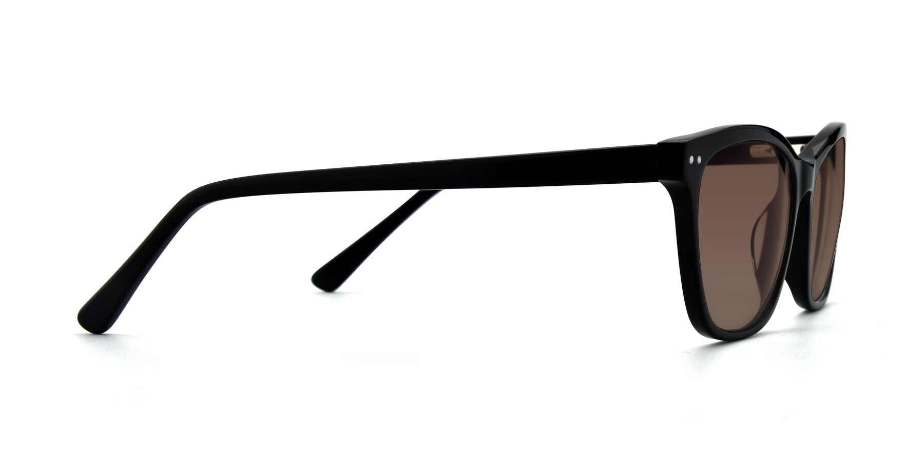 Side of 17350 in Black with Brown Tinted Lenses