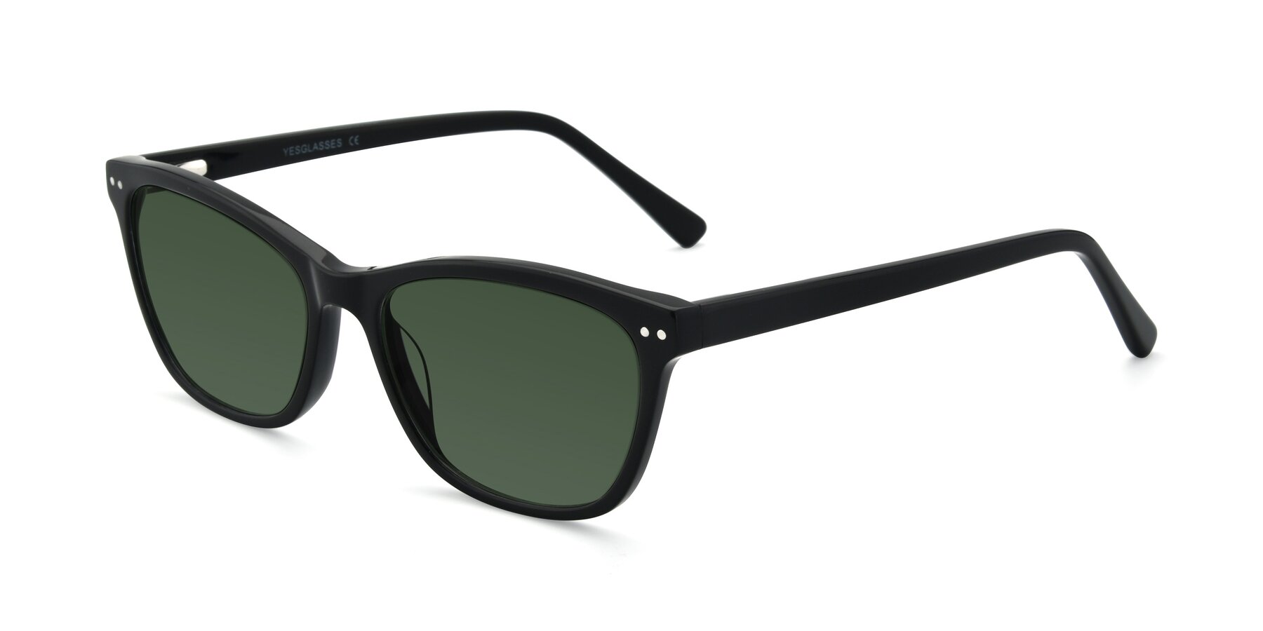 Angle of 17350 in Black with Green Tinted Lenses