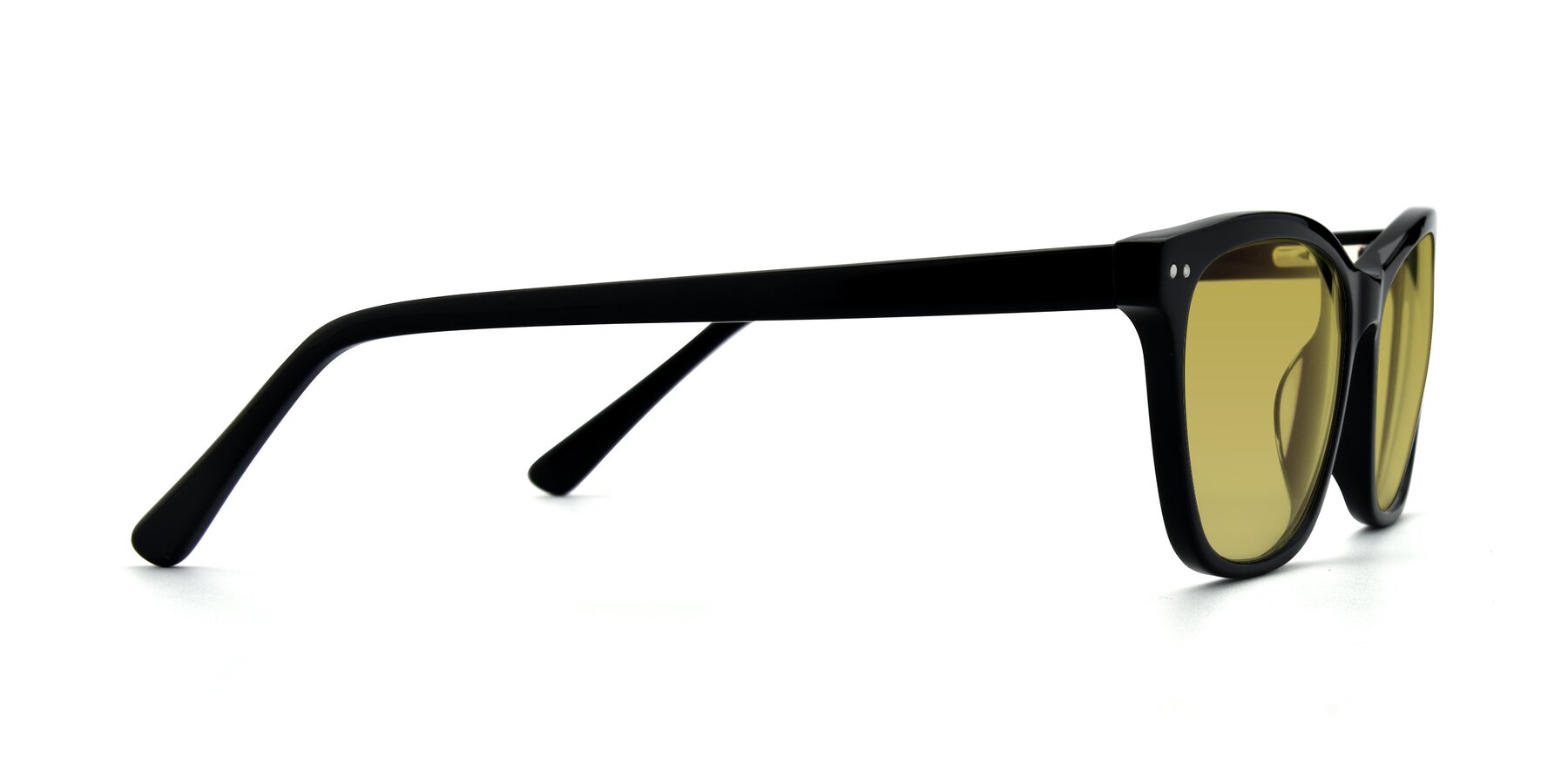 Side of 17350 in Black with Champagne Tinted Lenses