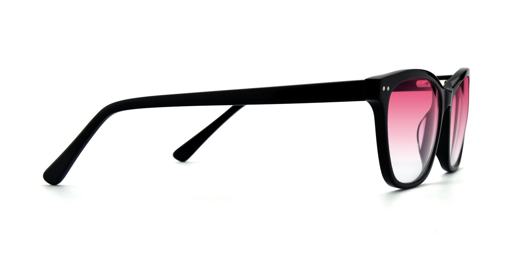 Side of 17350 in Black with Pink Gradient Lenses