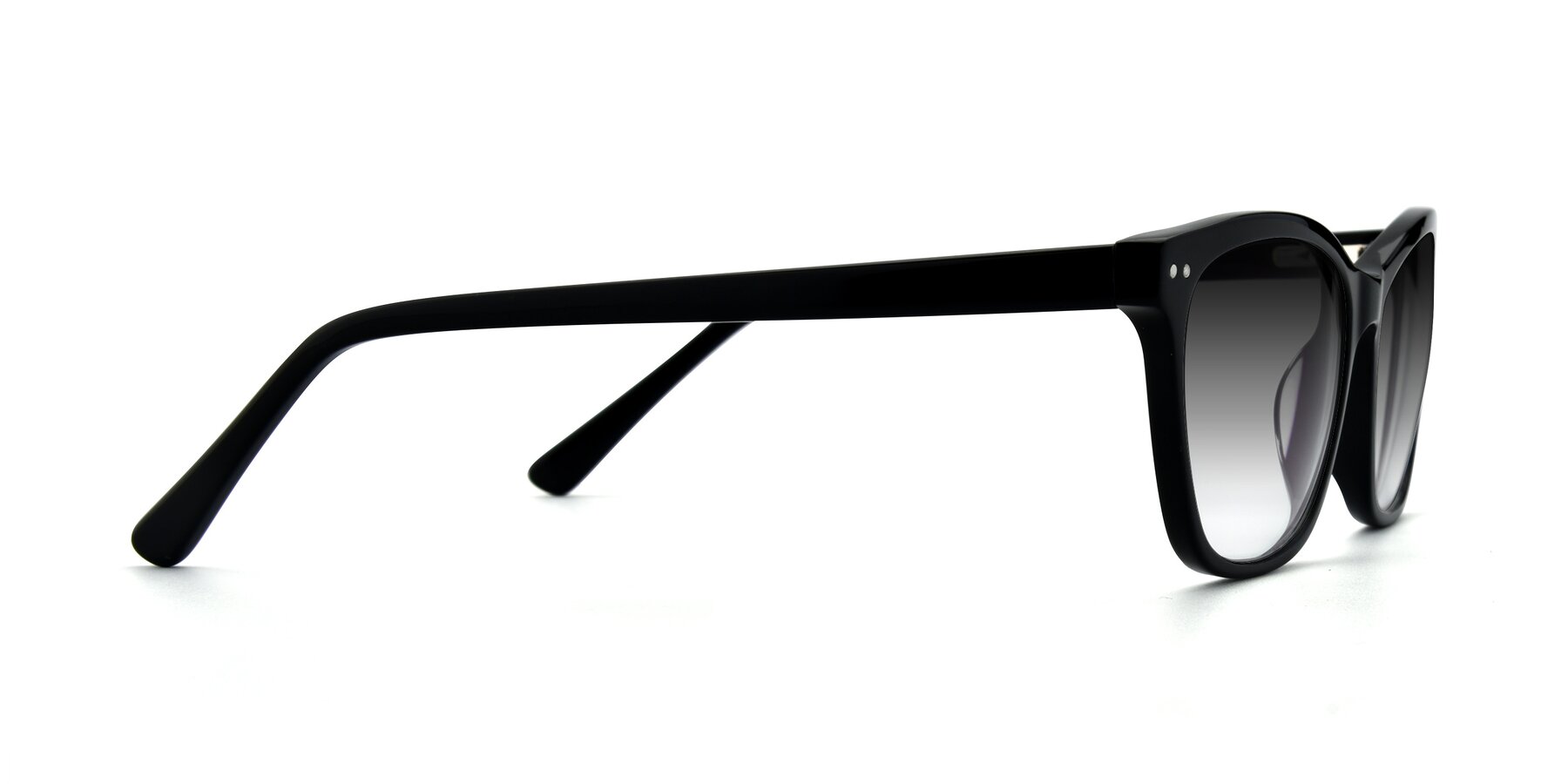 Side of 17350 in Black with Gray Gradient Lenses