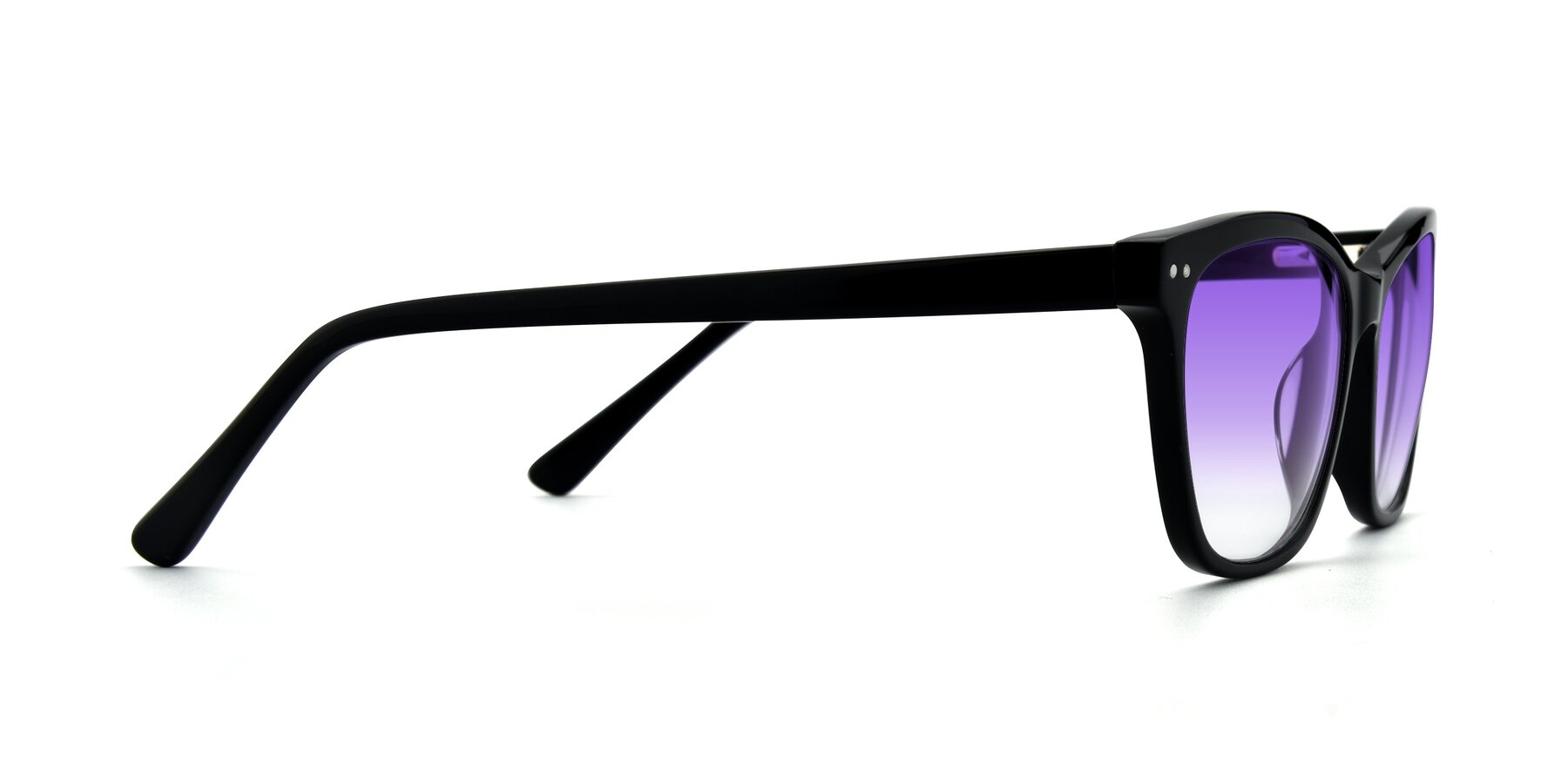 Side of 17350 in Black with Purple Gradient Lenses