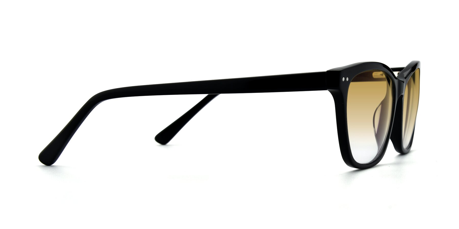Side of 17350 in Black with Champagne Gradient Lenses