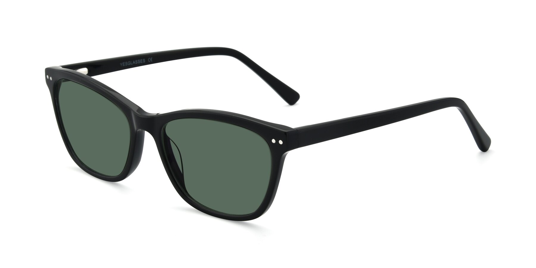 Angle of 17350 in Black with Green Polarized Lenses