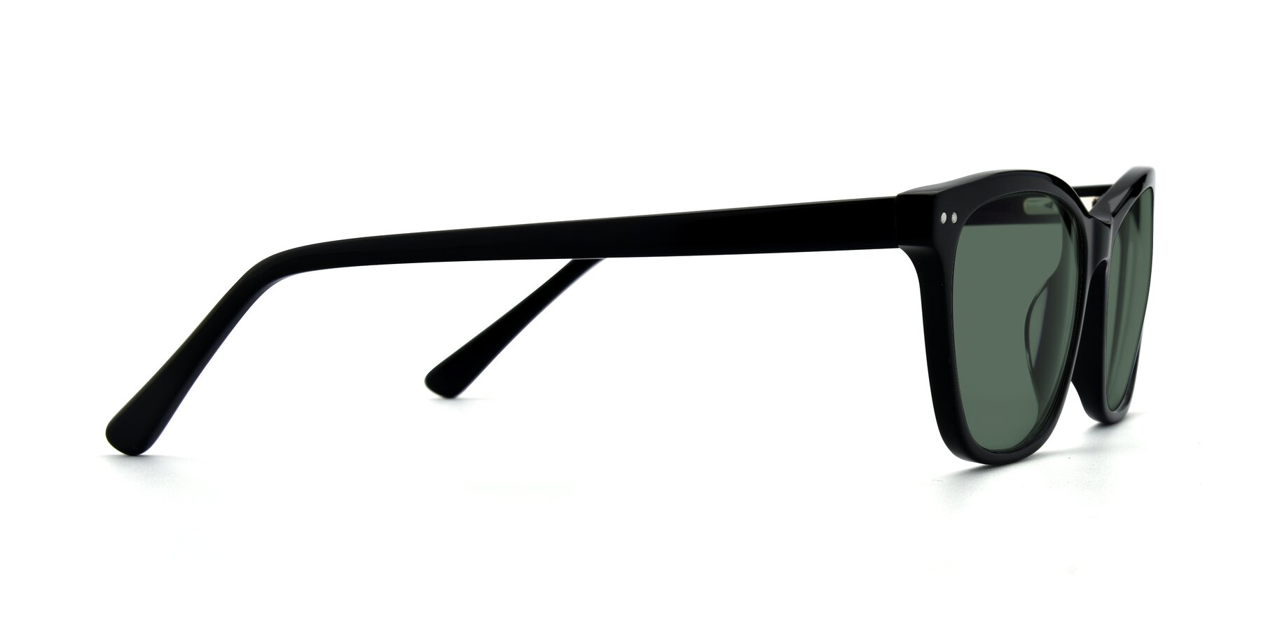 Side of 17350 in Black with Green Polarized Lenses