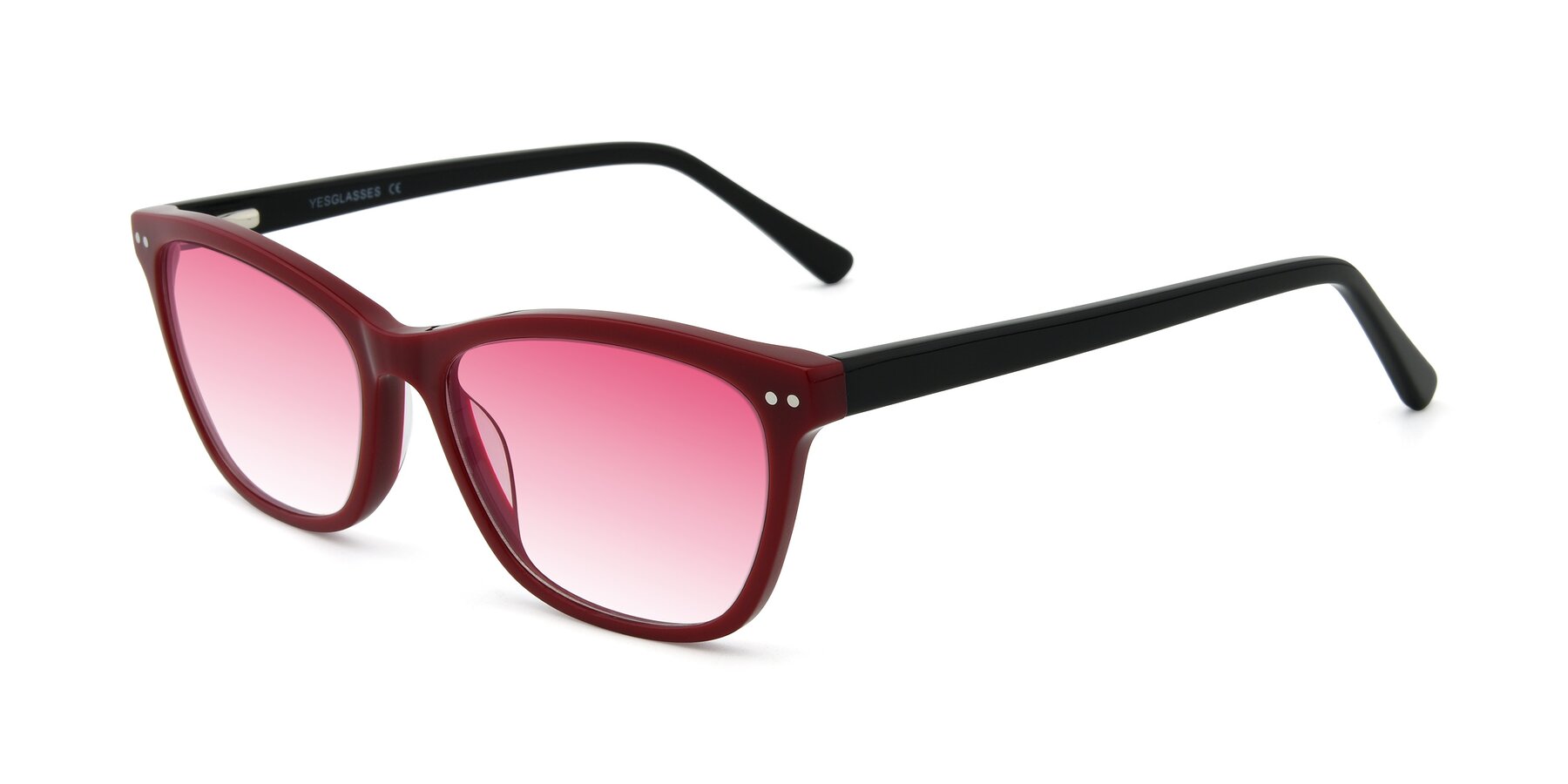 Angle of 17350 in Wine with Pink Gradient Lenses