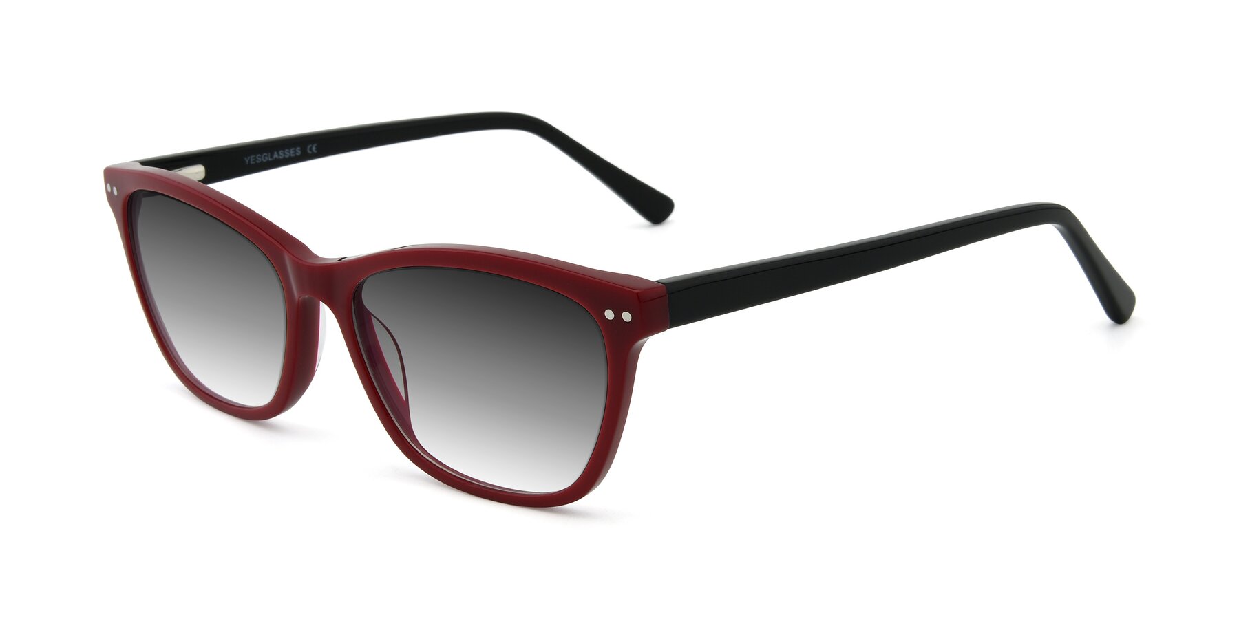 Angle of 17350 in Wine with Gray Gradient Lenses