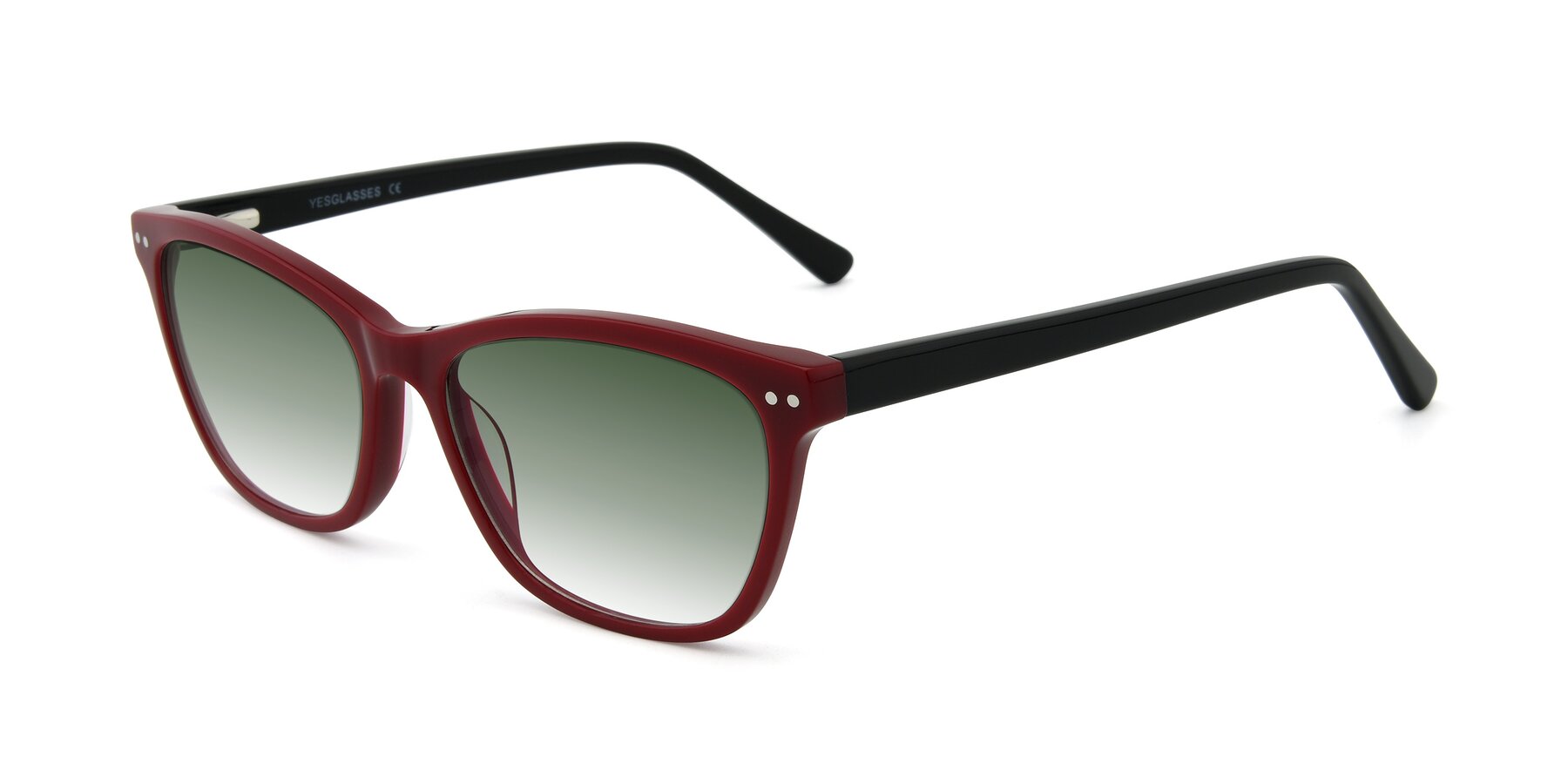 Angle of 17350 in Wine with Green Gradient Lenses
