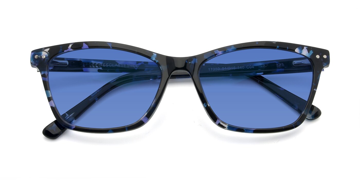 17350 - Tortoise Blue Tinted Sunglasses