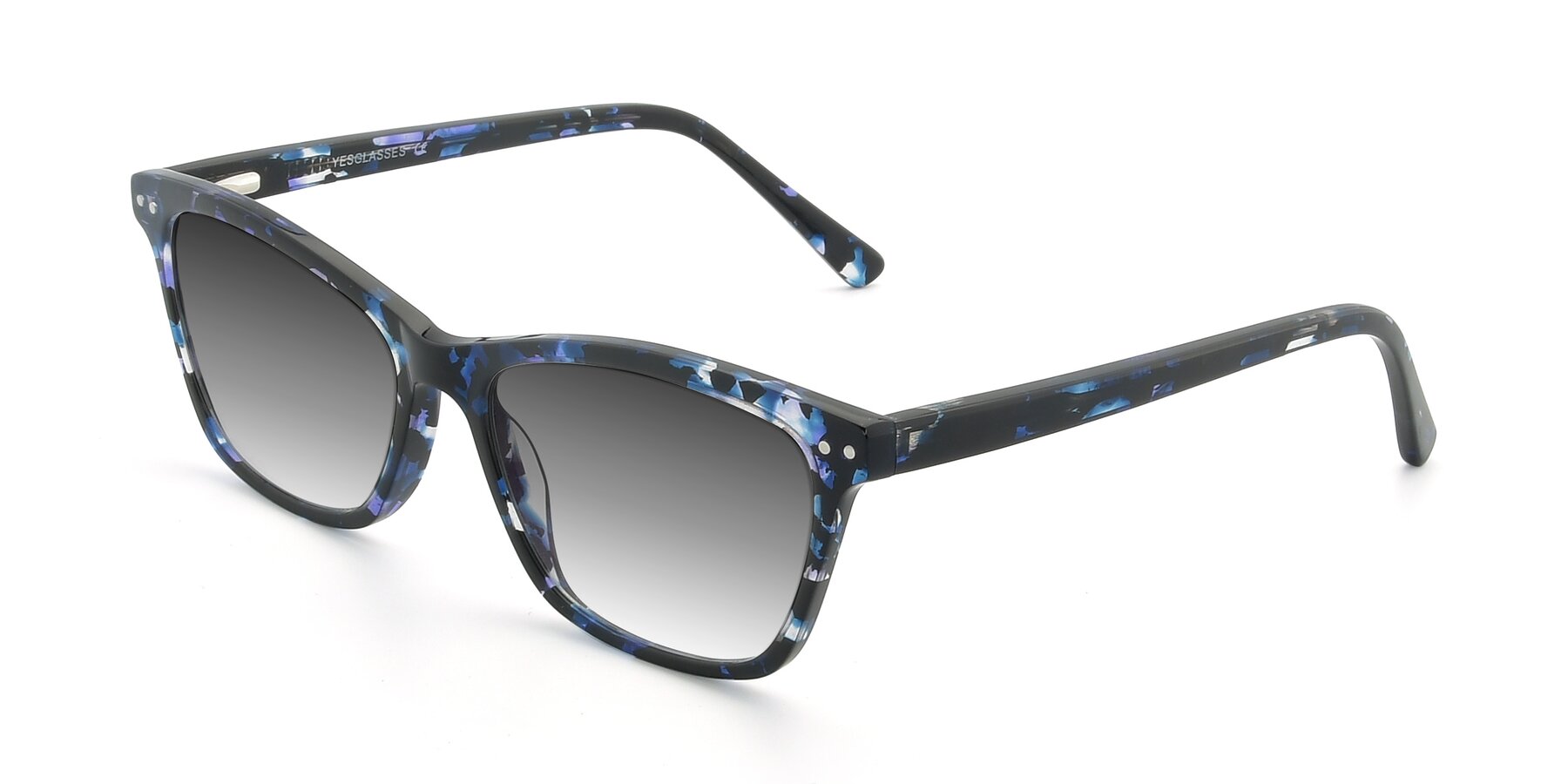 Angle of 17350 in Tortoise Blue with Gray Gradient Lenses