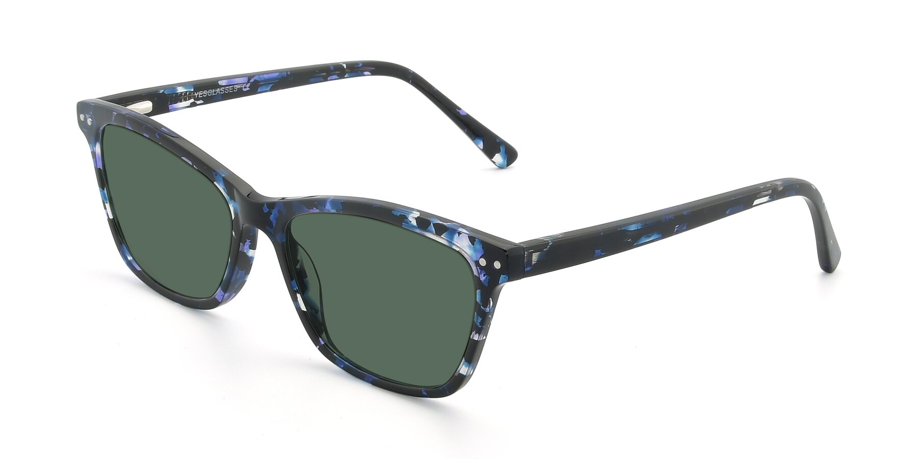 Angle of 17350 in Tortoise Blue with Green Polarized Lenses