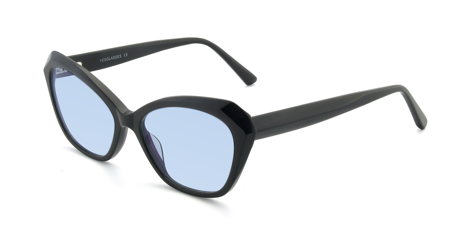 Angle of 17351 in Black with Light Blue Tinted Lenses