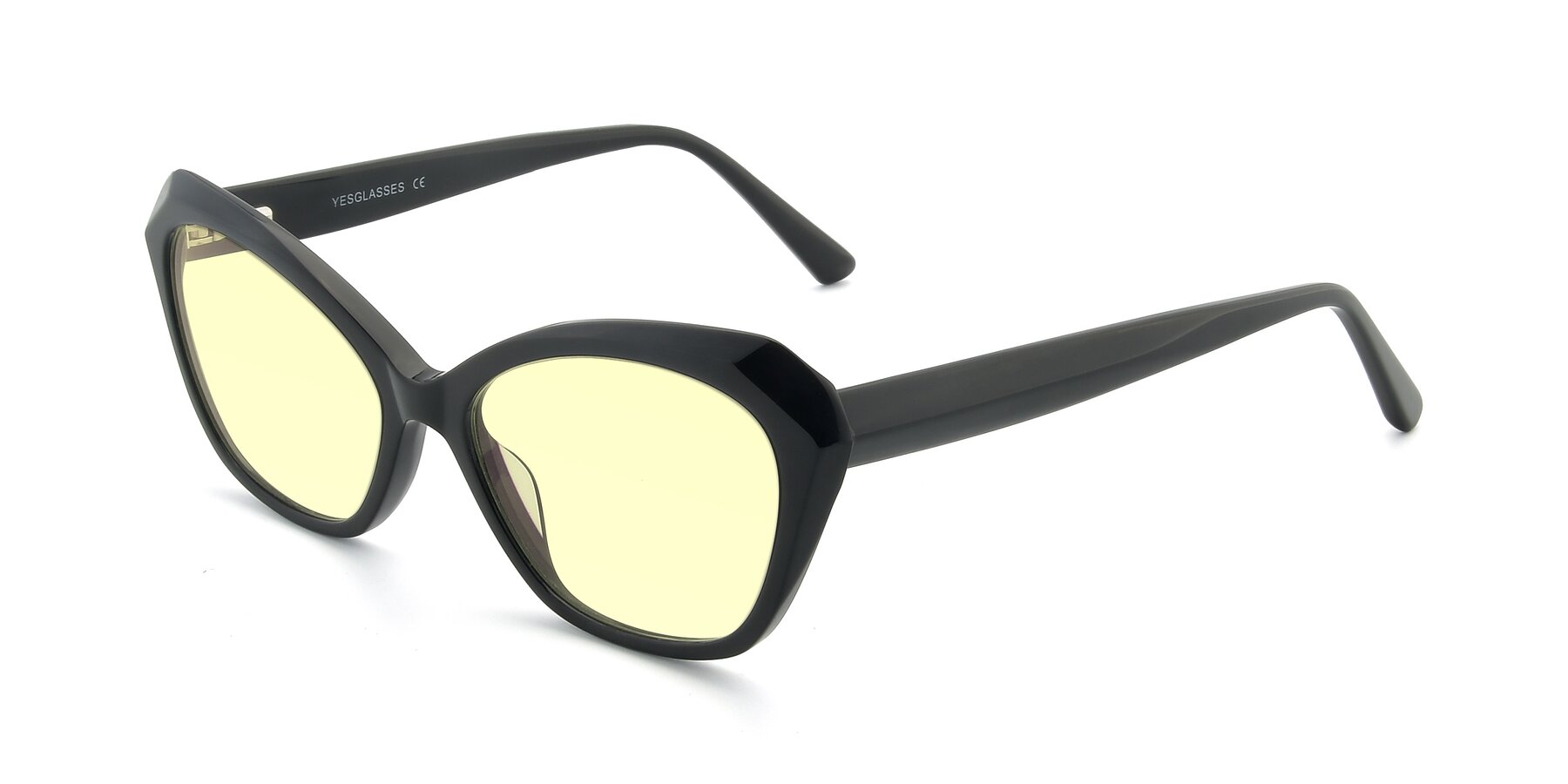 Angle of 17351 in Black with Light Yellow Tinted Lenses