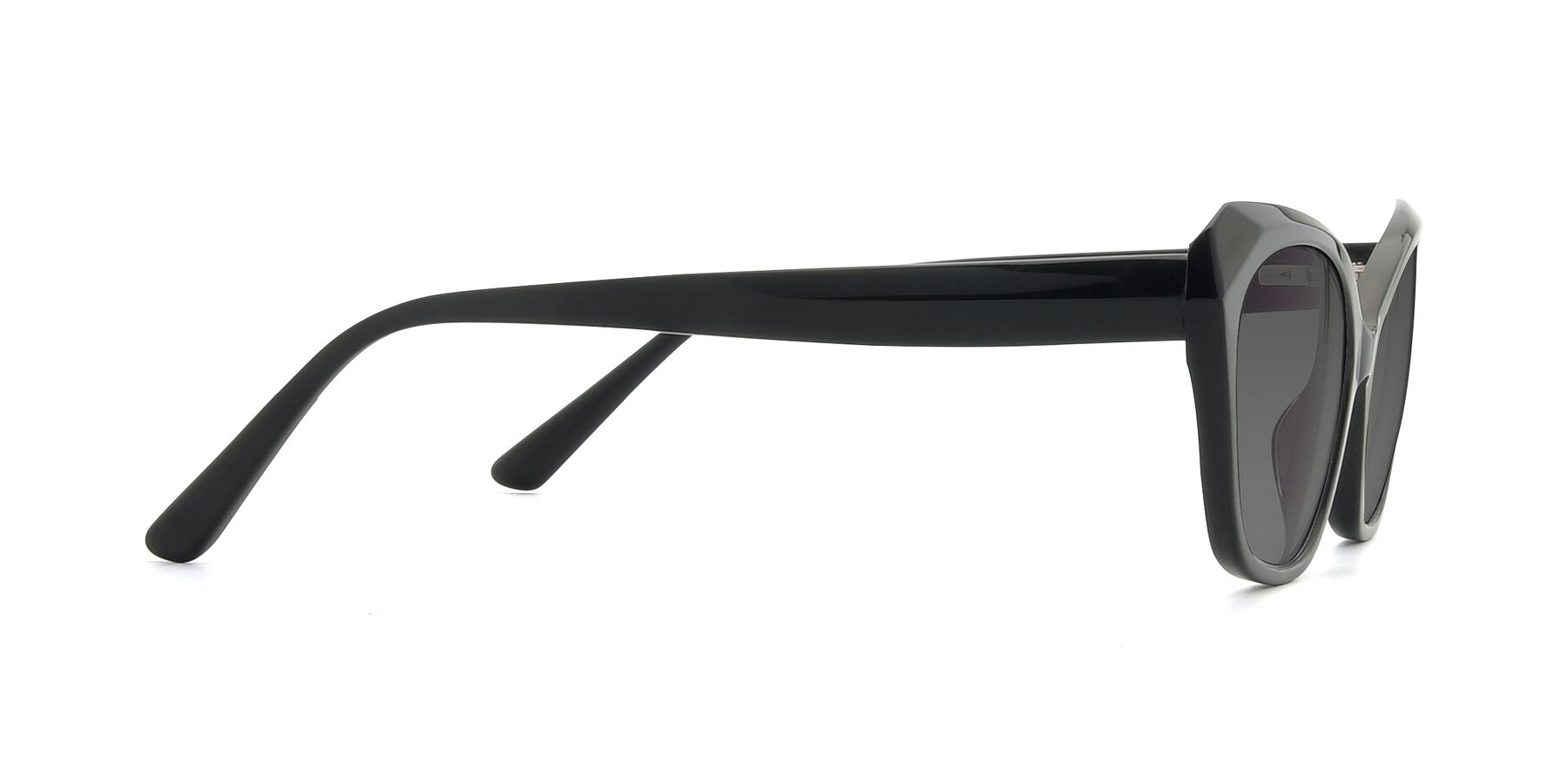 Side of 17351 in Black with Medium Gray Tinted Lenses