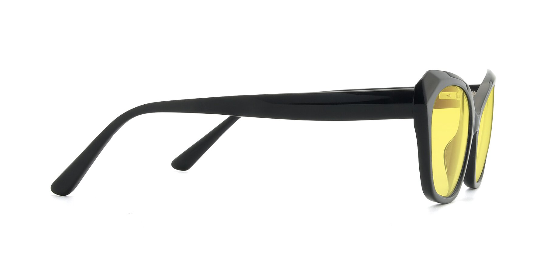 Side of 17351 in Black with Medium Yellow Tinted Lenses