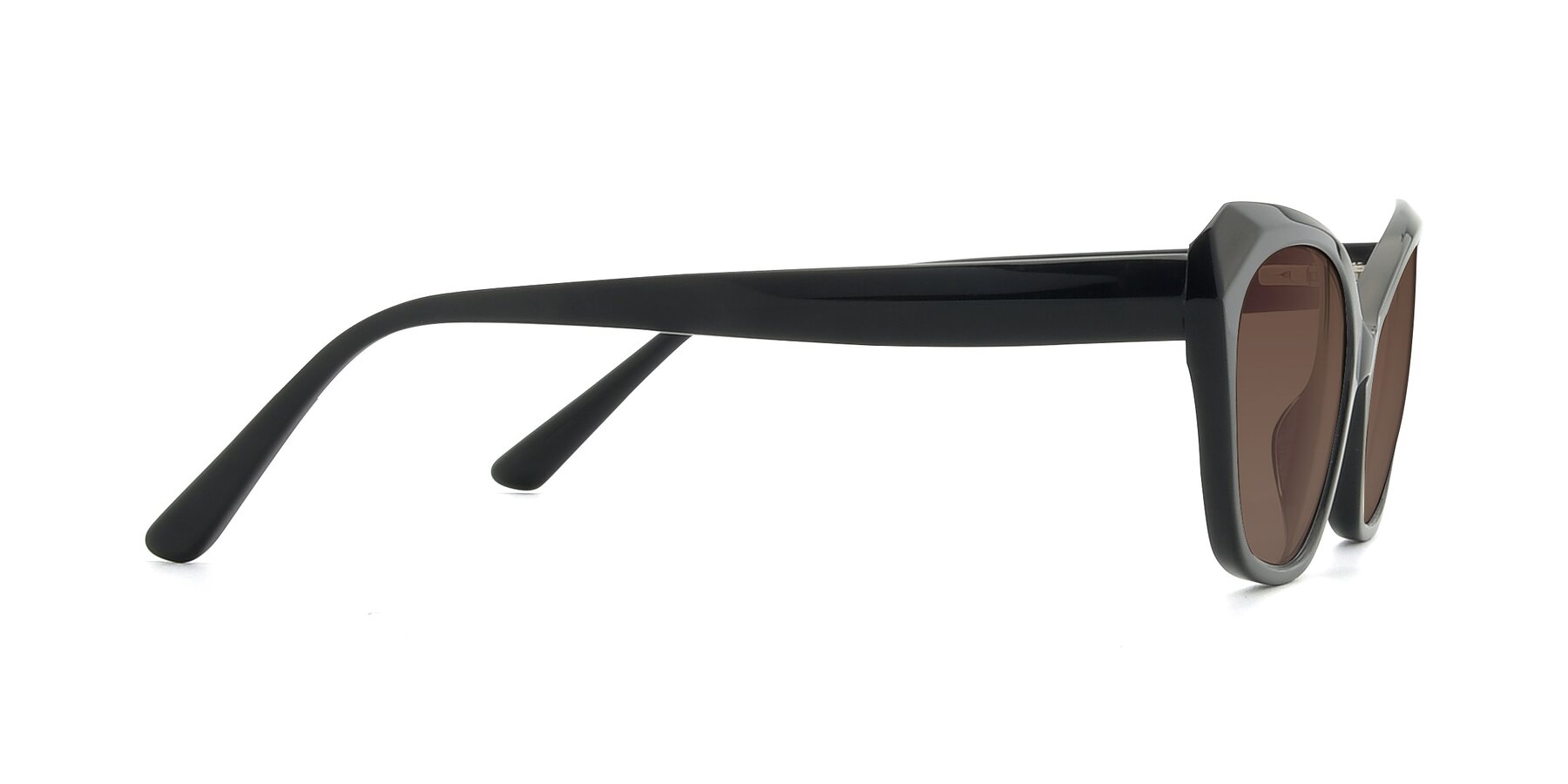 Side of 17351 in Black with Brown Tinted Lenses