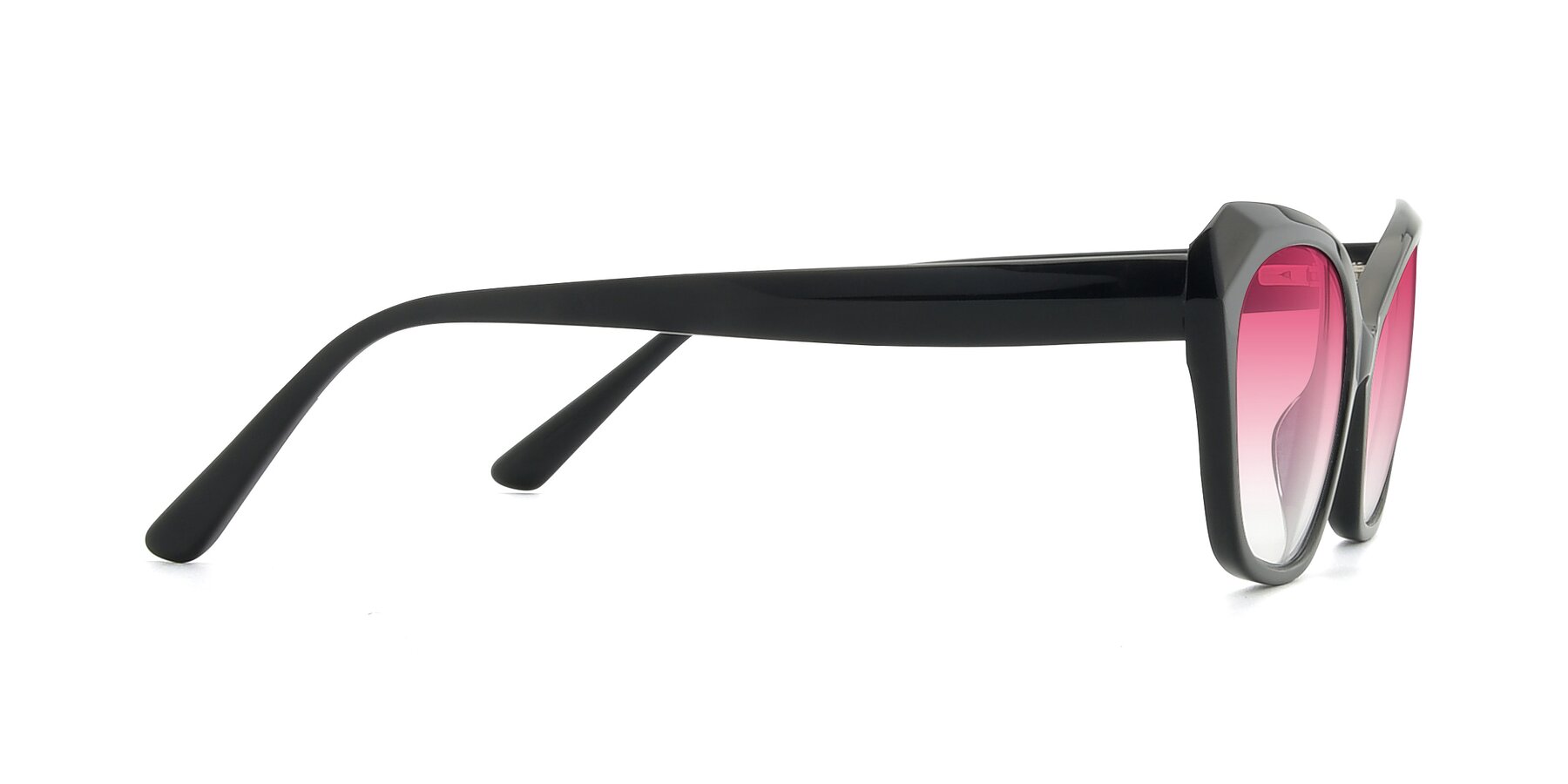 Side of 17351 in Black with Pink Gradient Lenses
