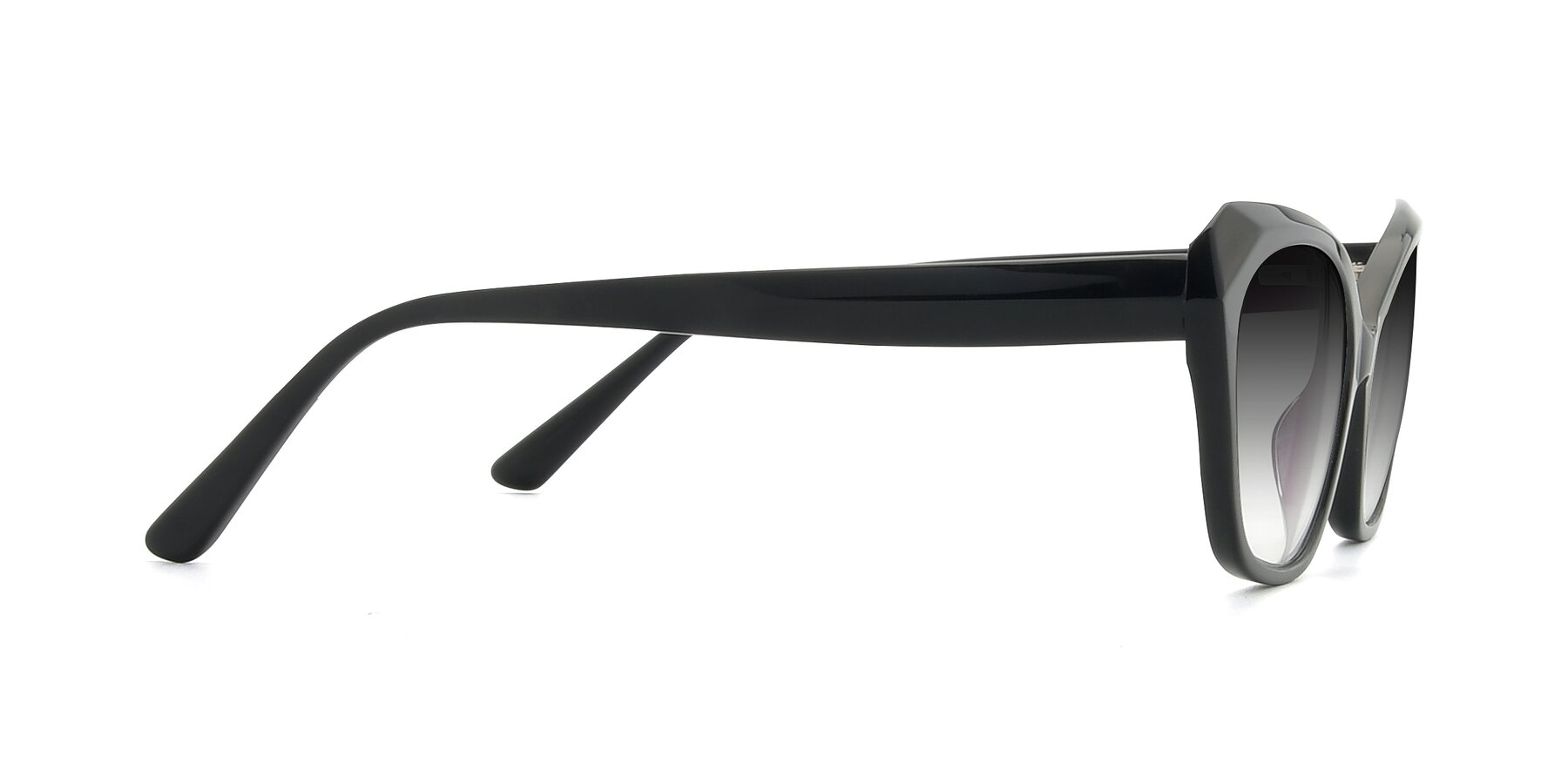Side of 17351 in Black with Gray Gradient Lenses