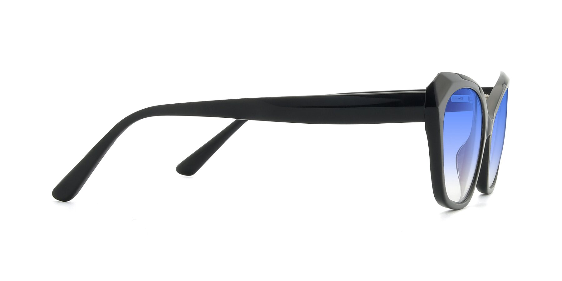 Side of 17351 in Black with Blue Gradient Lenses
