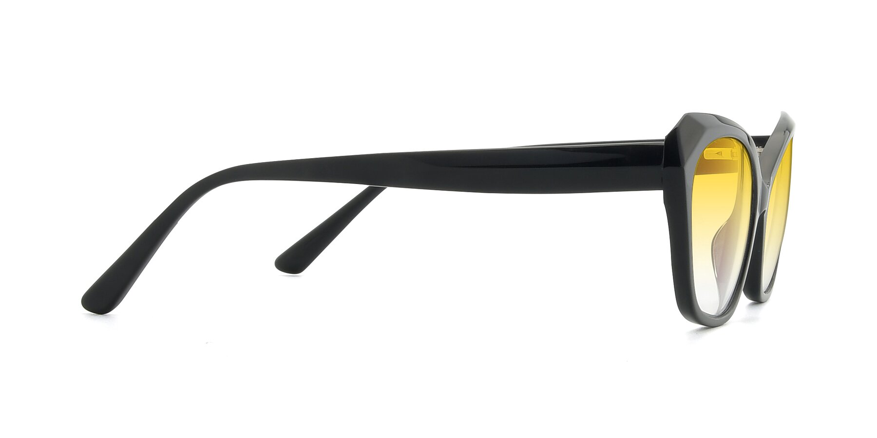 Side of 17351 in Black with Yellow Gradient Lenses