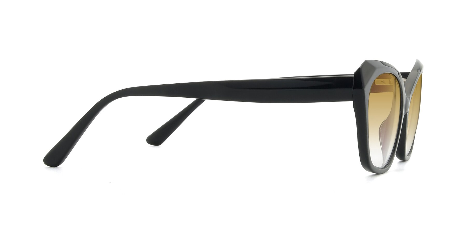 Side of 17351 in Black with Champagne Gradient Lenses