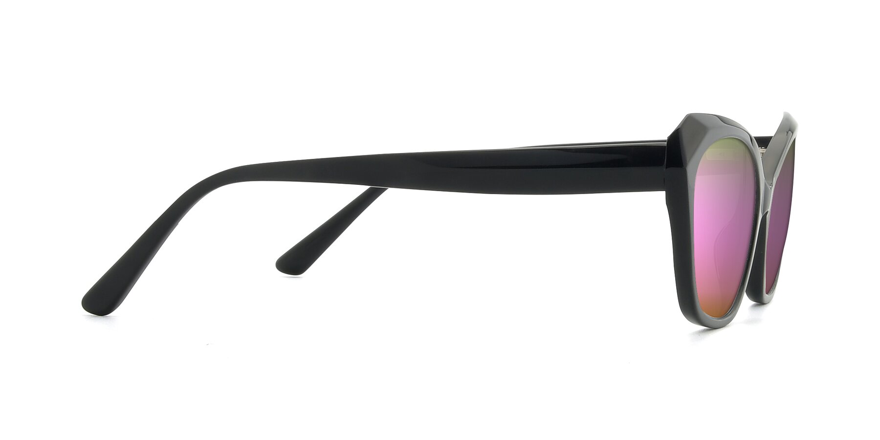 Side of 17351 in Black with Pink Mirrored Lenses