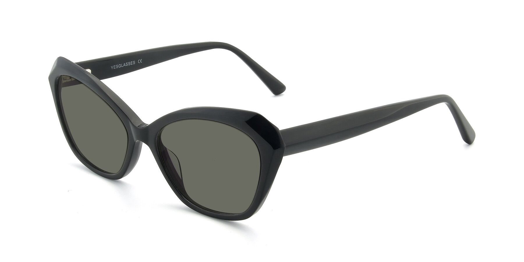 Angle of 17351 in Black with Gray Polarized Lenses