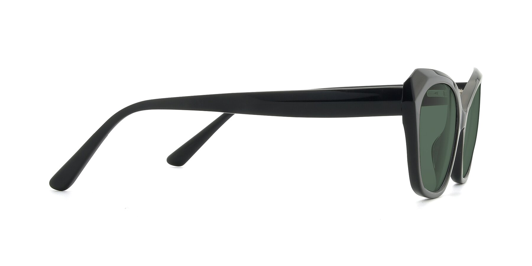 Side of 17351 in Black with Green Polarized Lenses