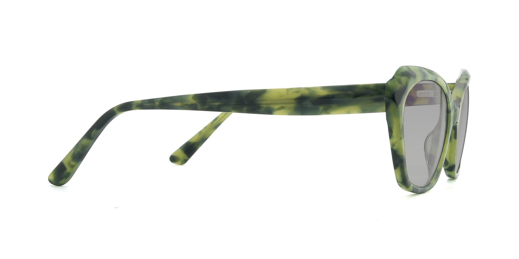 Side of 17351 in Floral Green with Light Gray Tinted Lenses