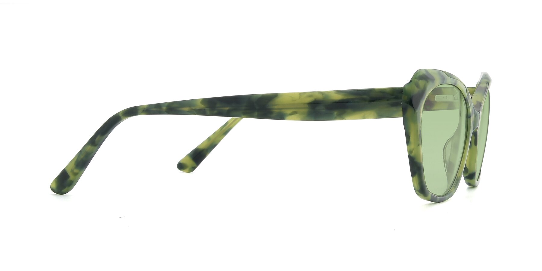 Side of 17351 in Floral Green with Medium Green Tinted Lenses