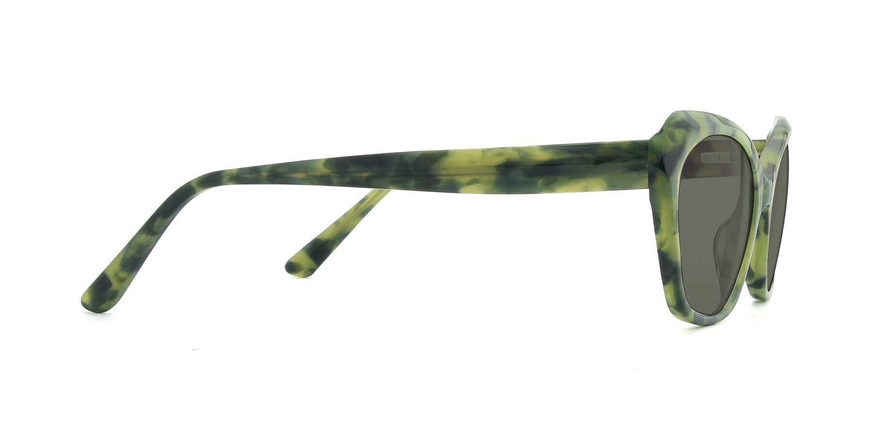 Side of 17351 in Floral Green with Gray Polarized Lenses
