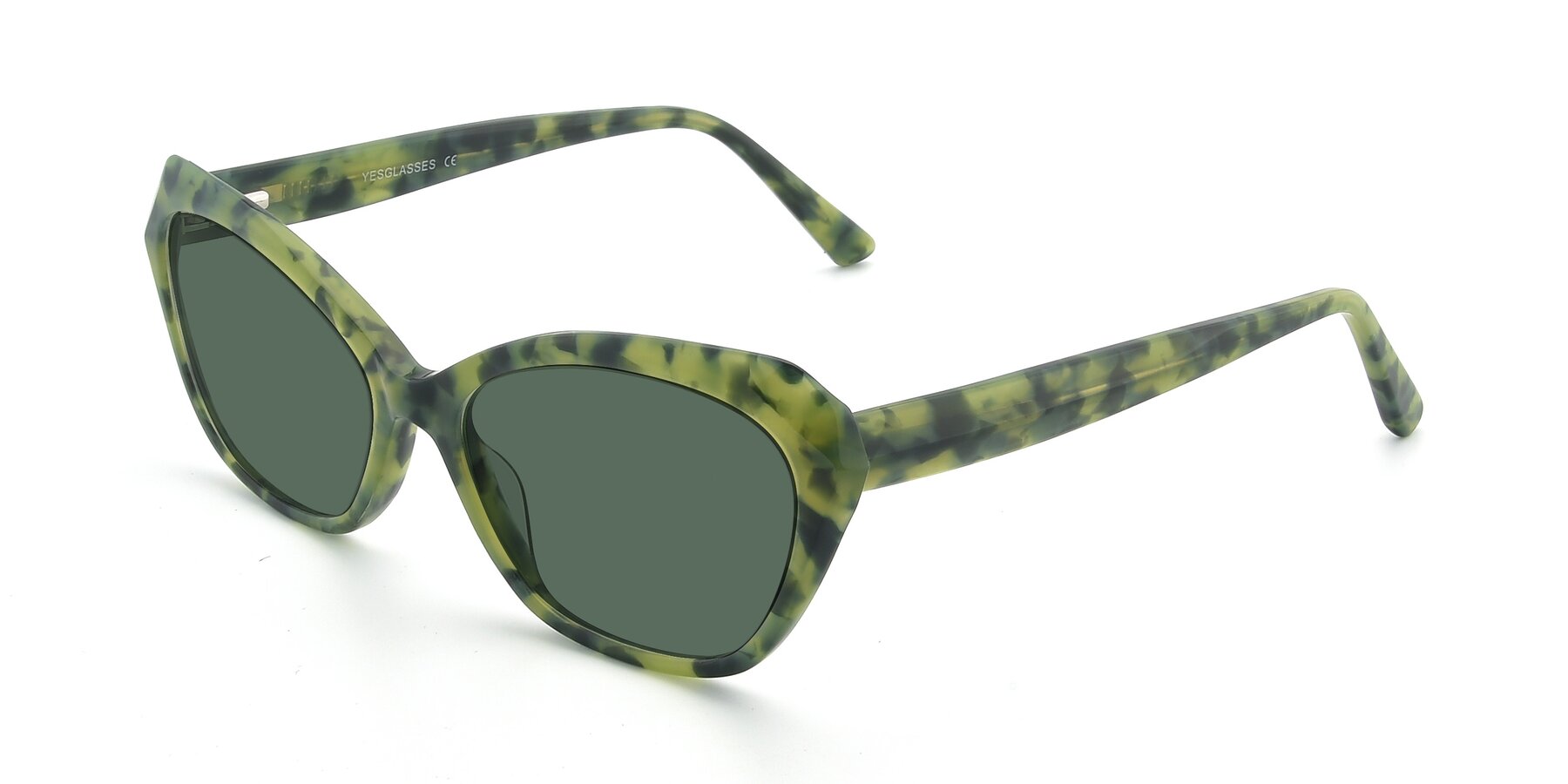 Angle of 17351 in Floral Green with Green Polarized Lenses