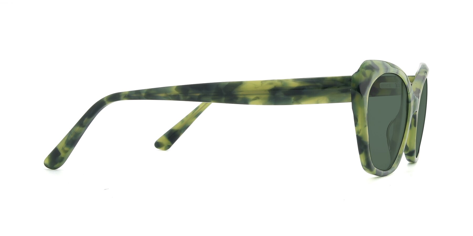 Side of 17351 in Floral Green with Green Polarized Lenses