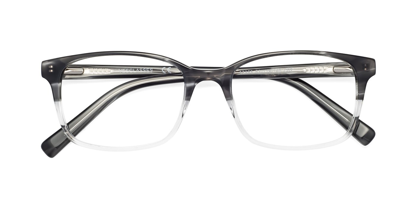 17353 - Gray / Clear Eyeglasses